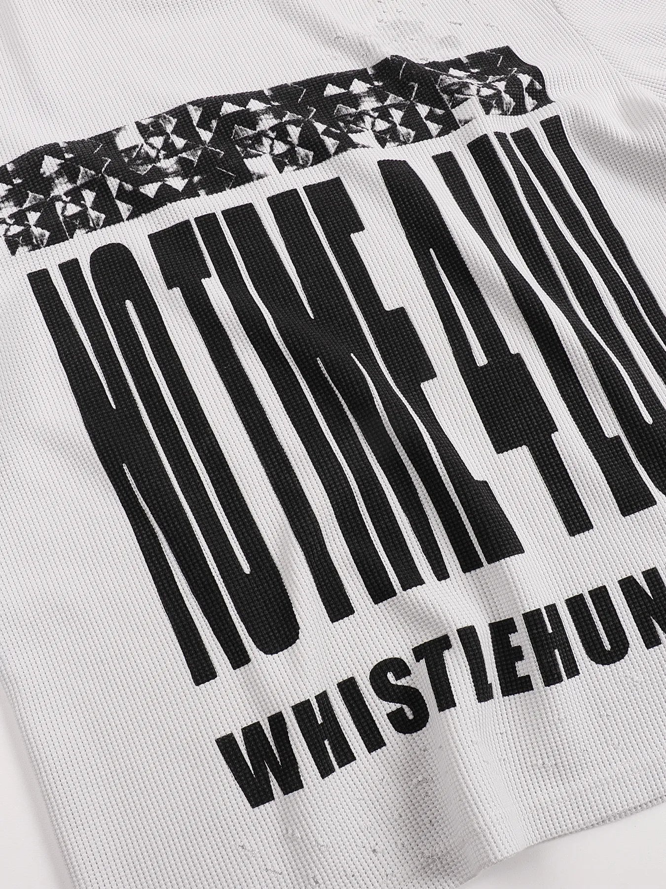notimeforluv Print Waffle Long Sleeves