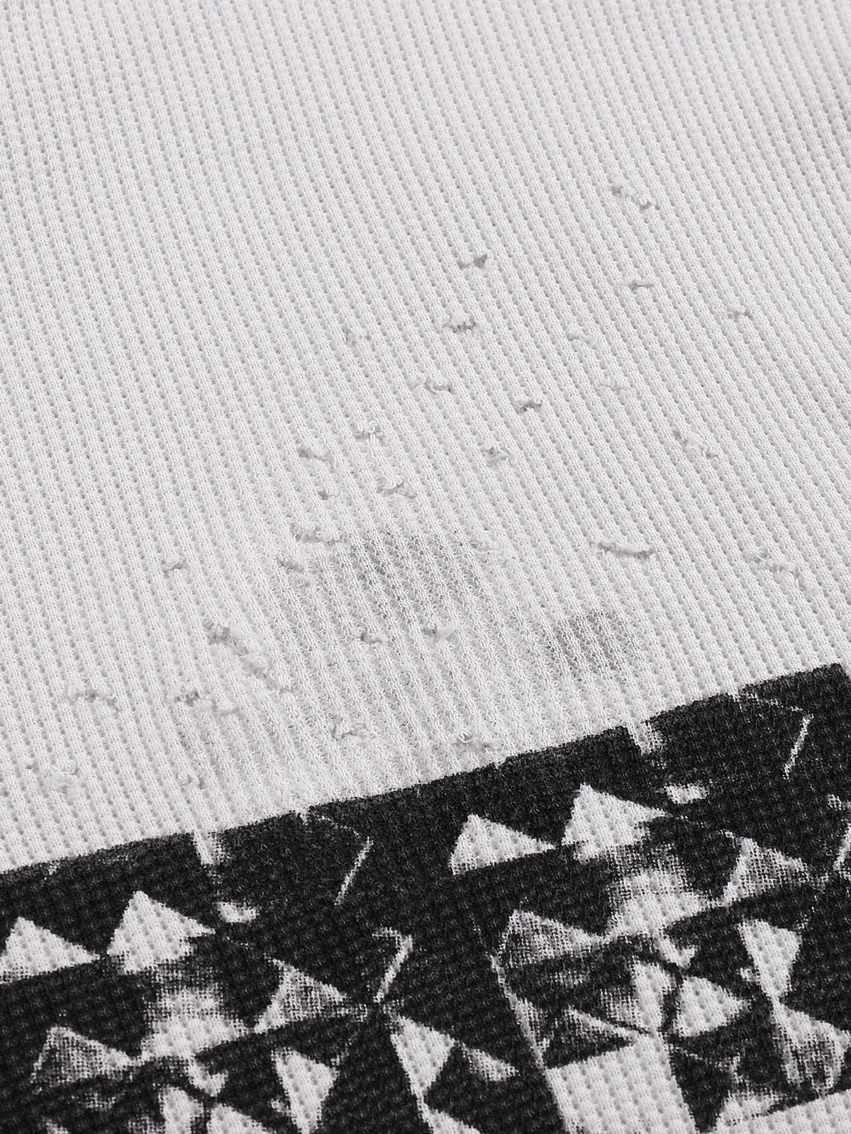 notimeforluv Print Waffle Long Sleeves