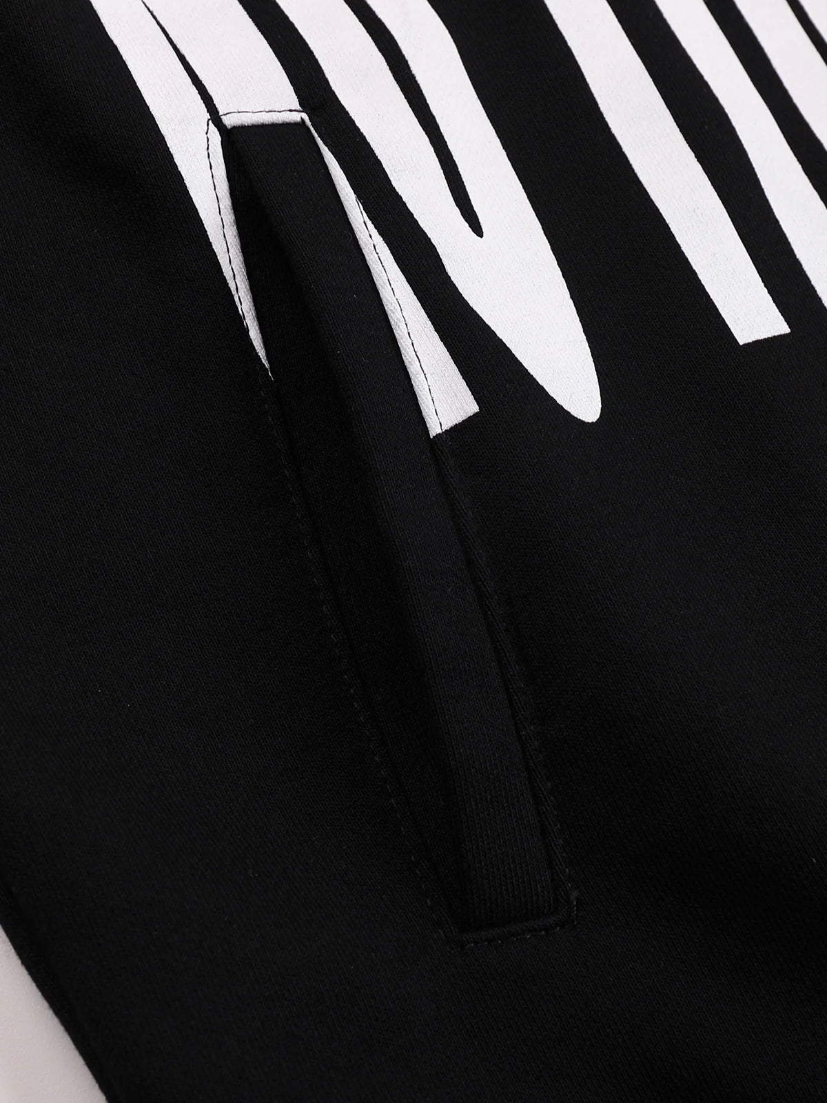 Printed Pleated-Shoulder Sweatshirt Jacket