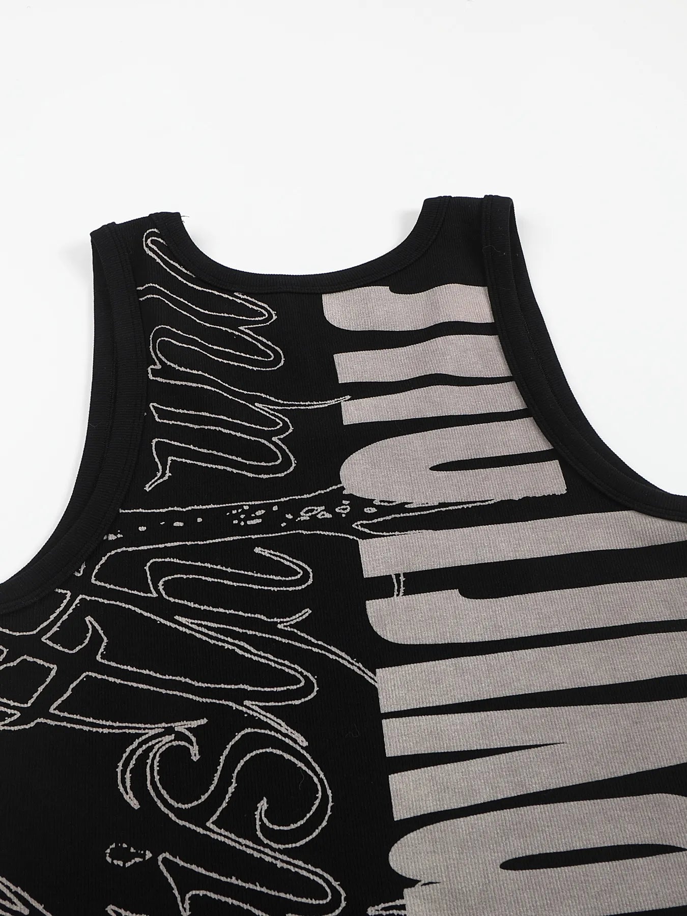 Graffiti high-stretch tank top