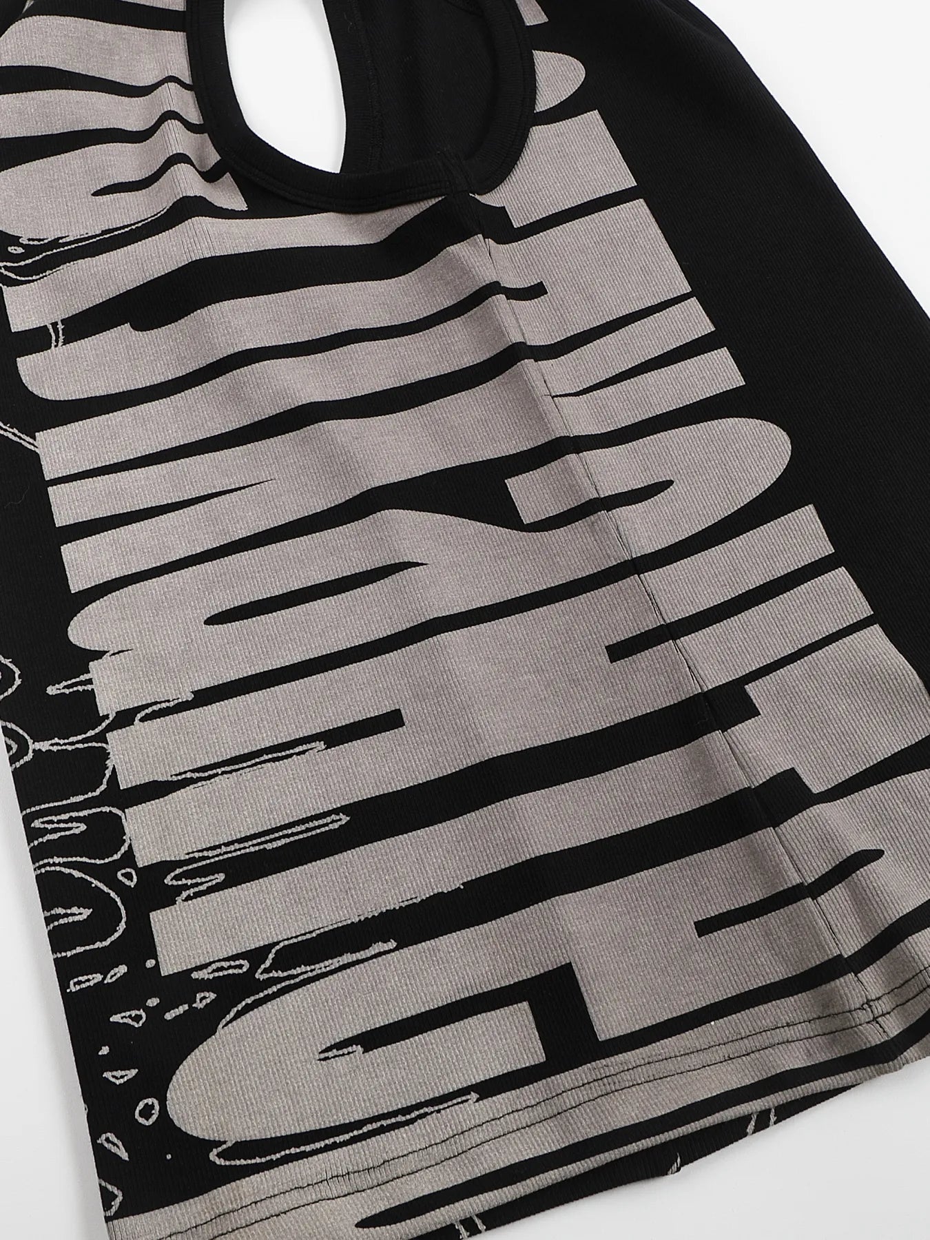 Graffiti high-stretch tank top