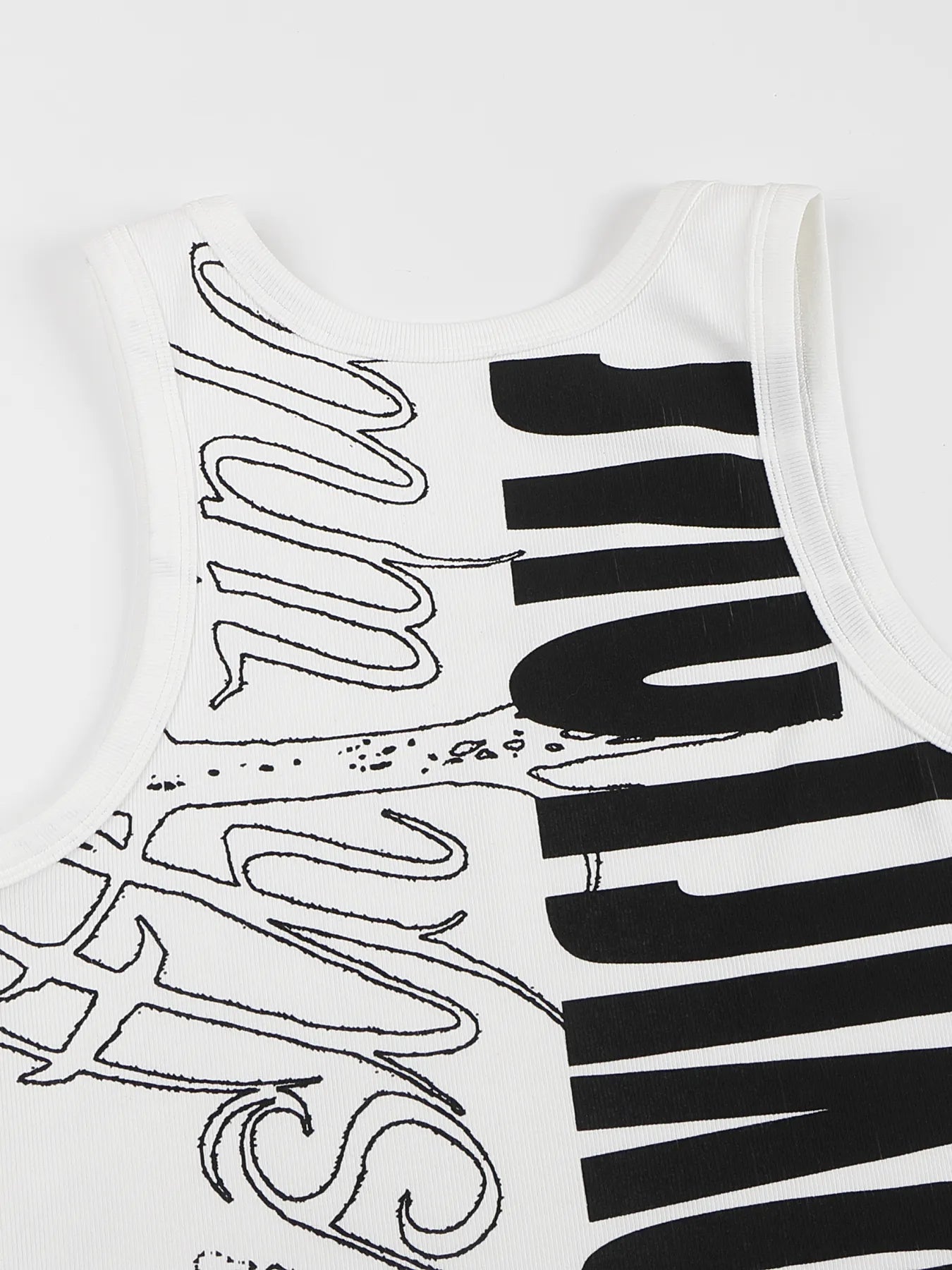 Graffiti high-stretch tank top