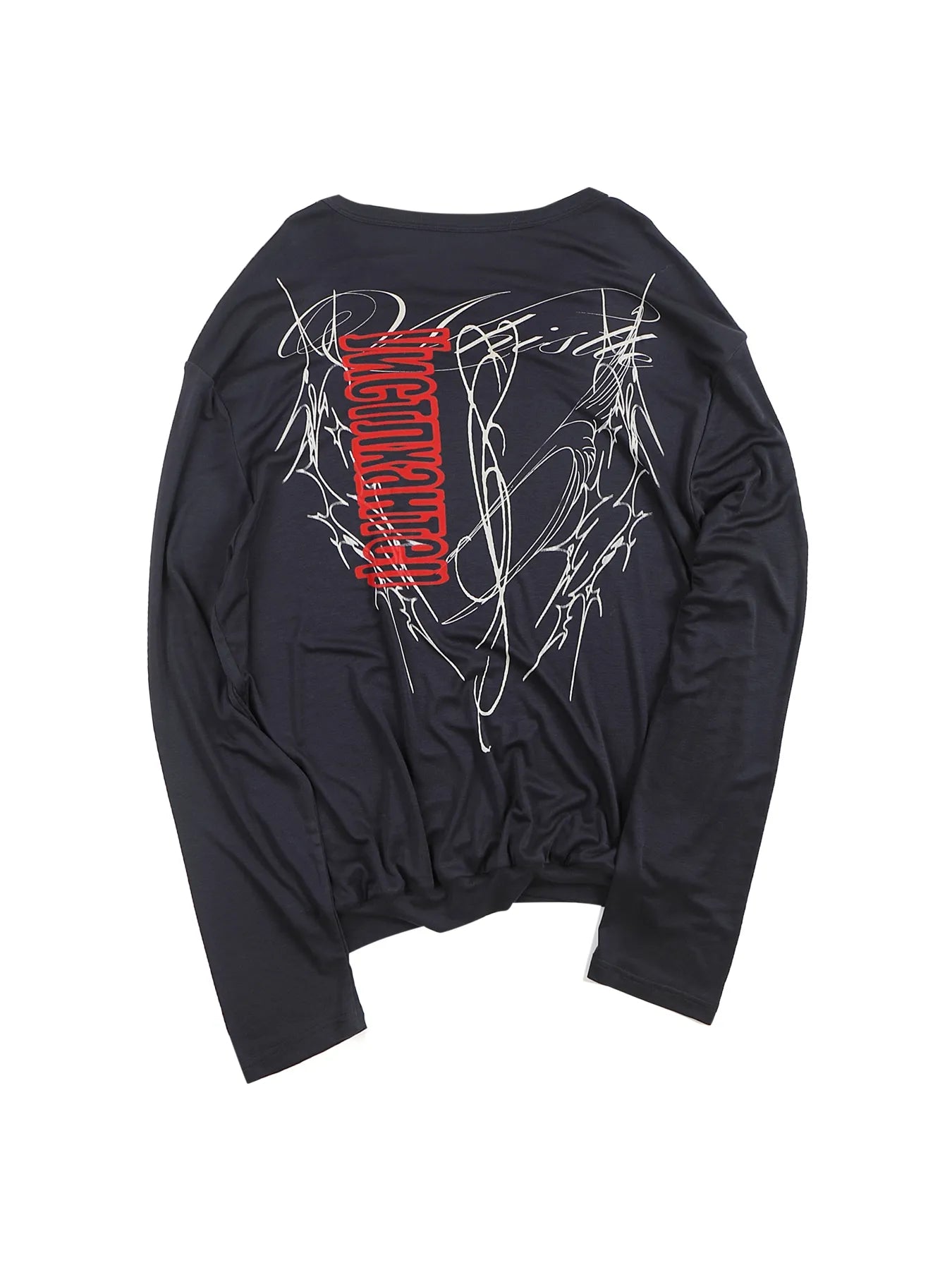 Lyocell jersey-print long-sleeve tee