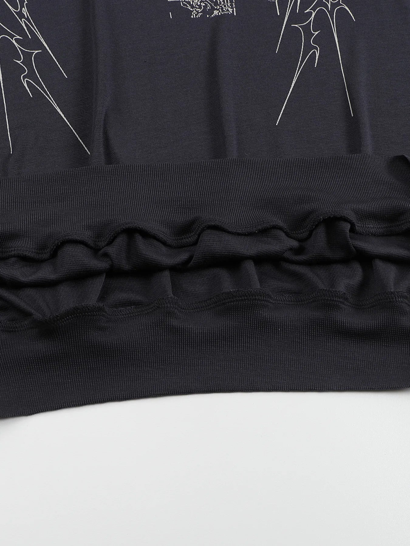Lyocell jersey-print long-sleeve tee