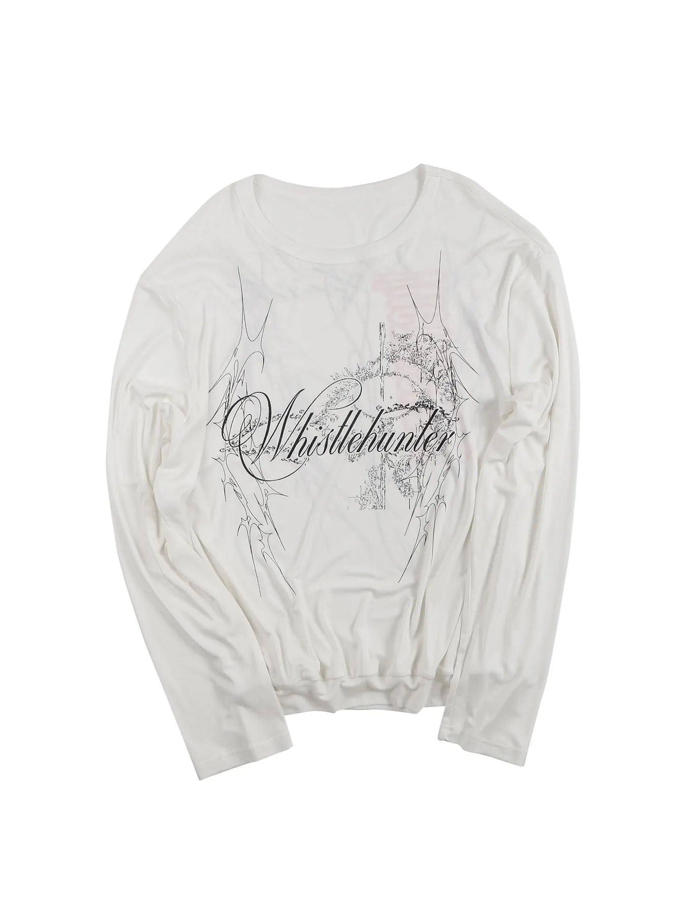 Lyocell jersey-print long-sleeve tee