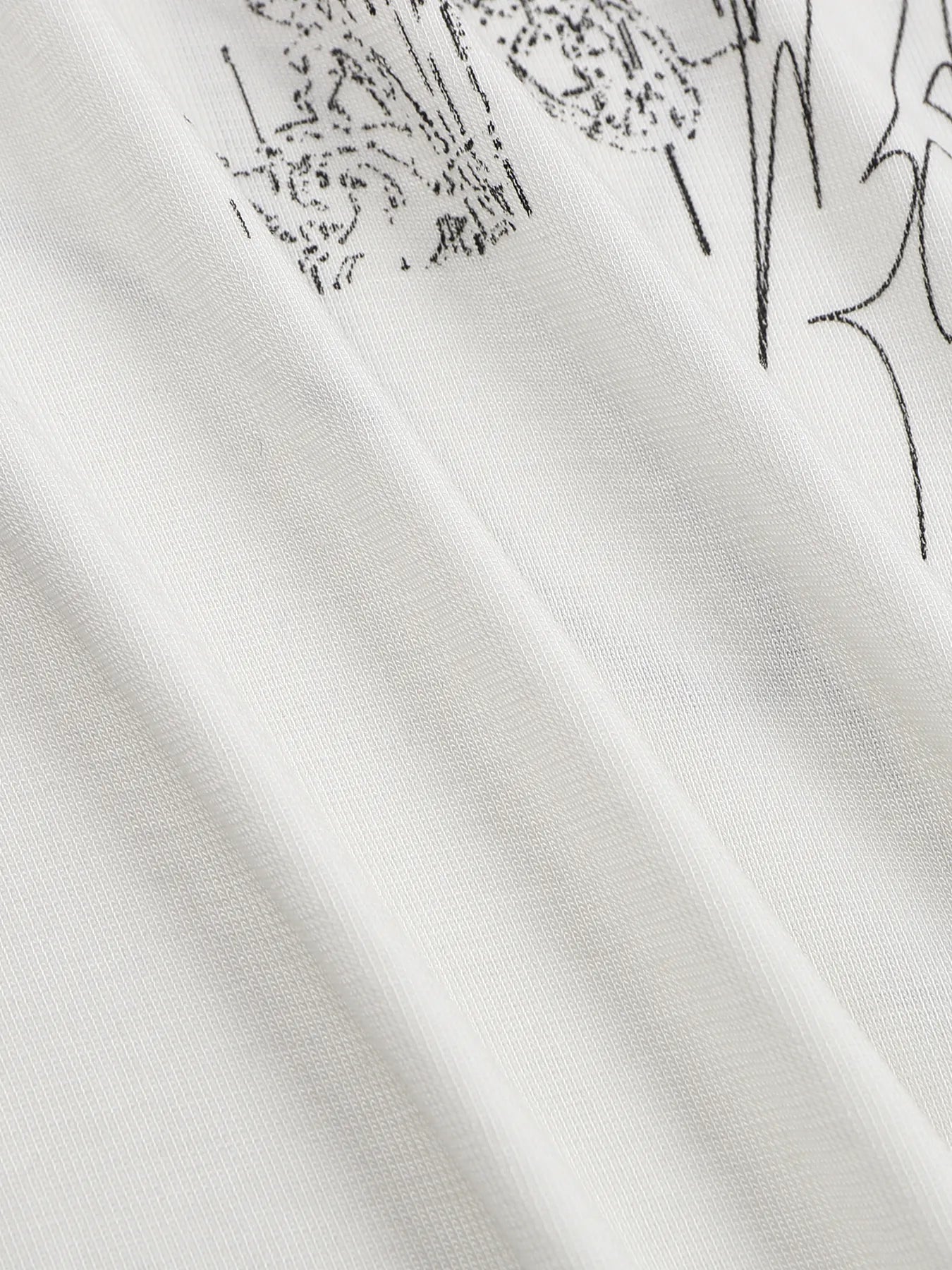 Lyocell jersey-print long-sleeve tee