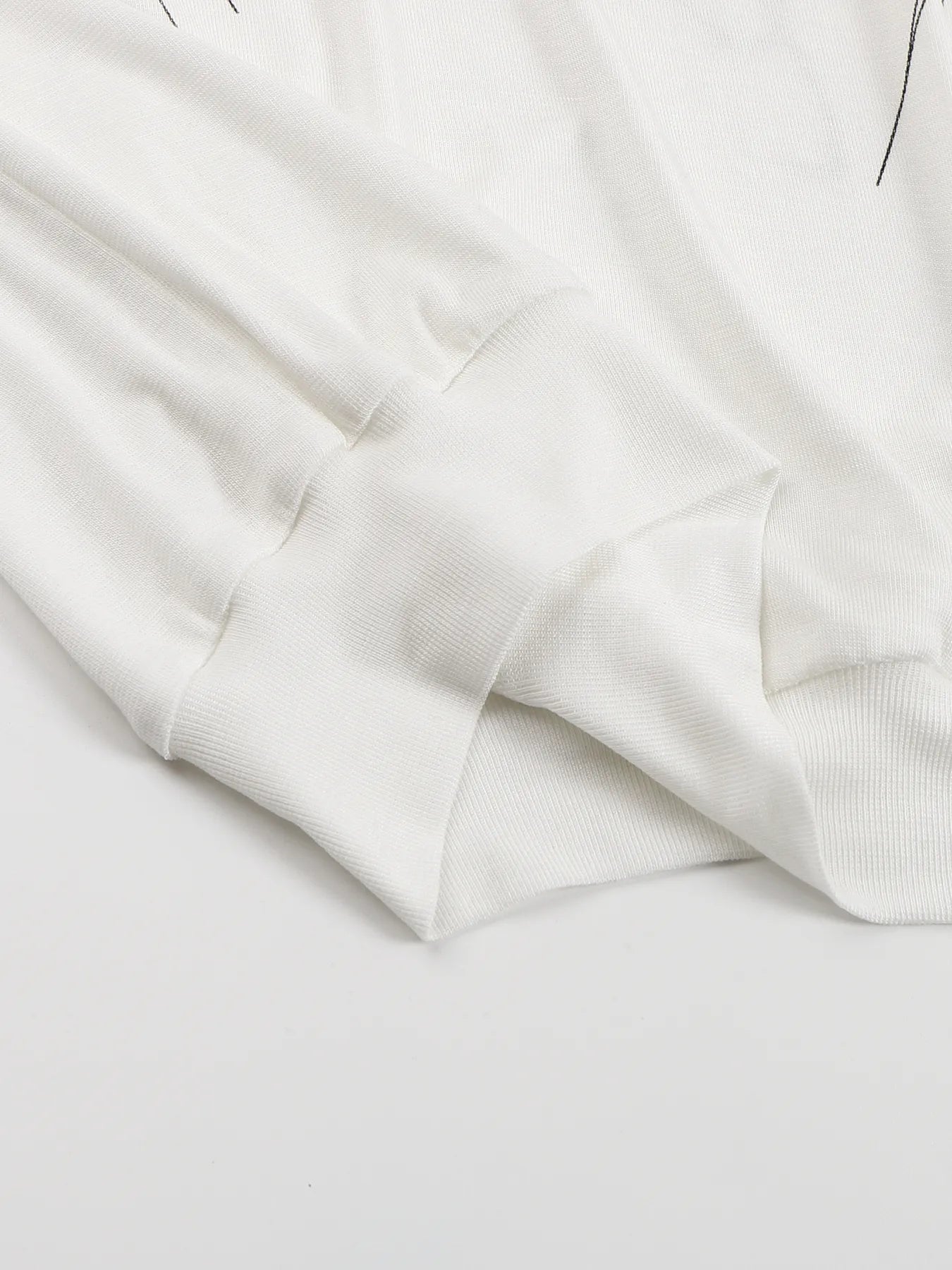 Lyocell jersey-print long-sleeve tee