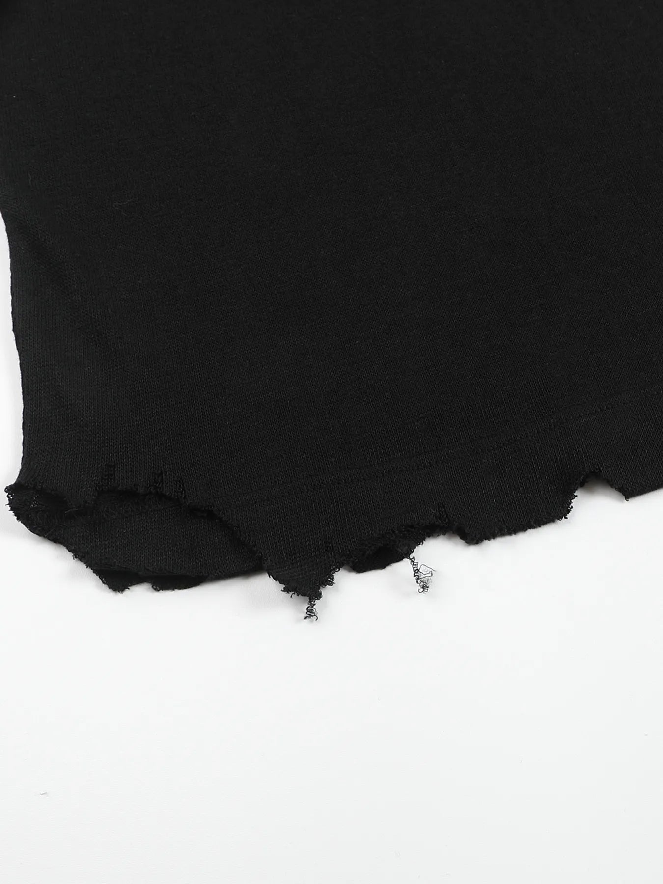 Pin-snap long-sleeve knit tee