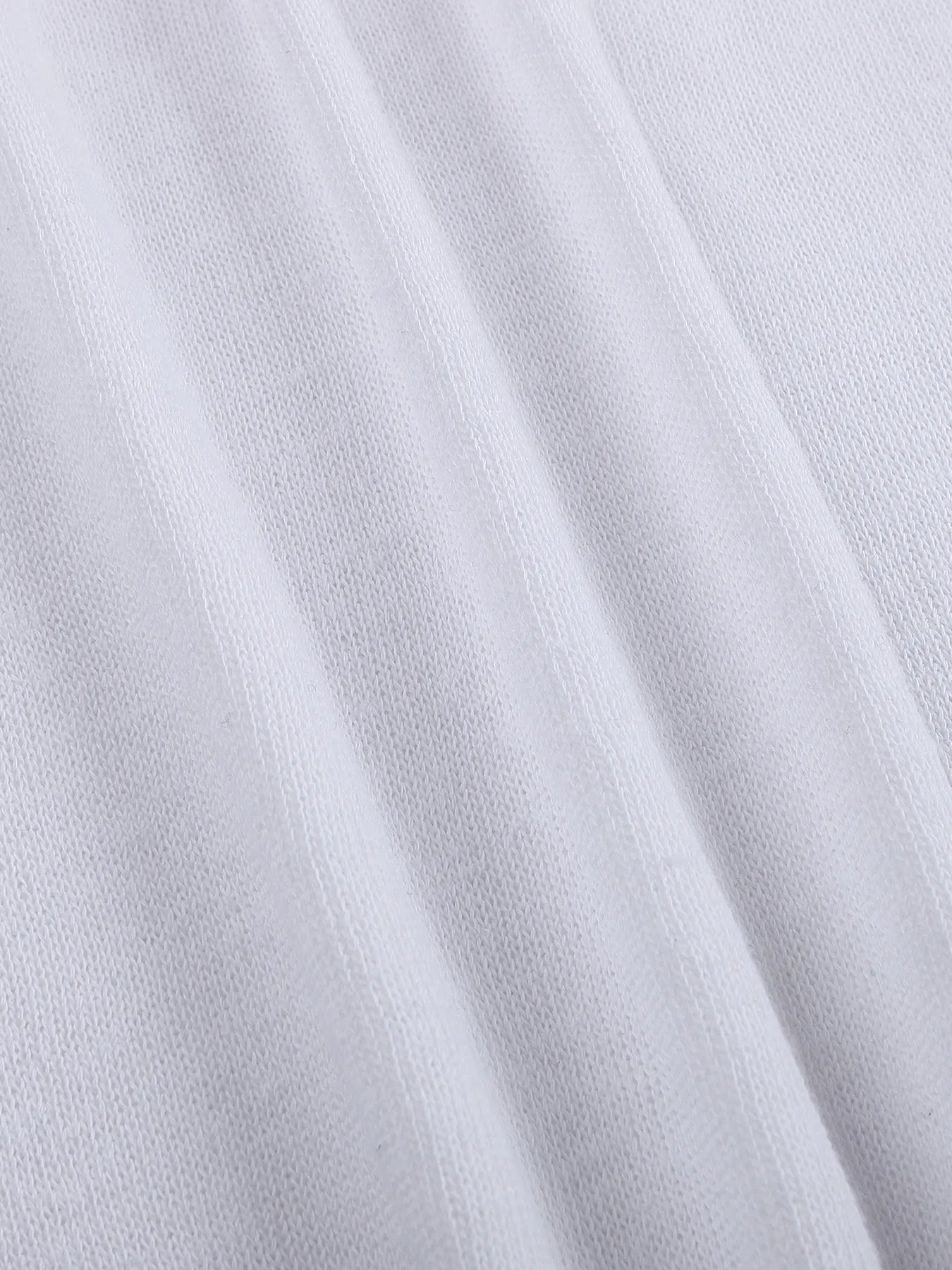 Pin-snap long-sleeve knit tee