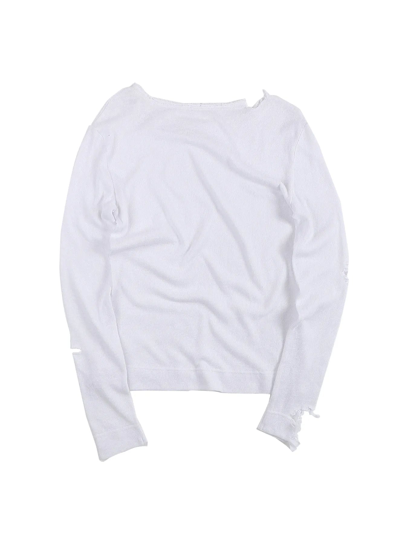 Pin-snap long-sleeve knit tee