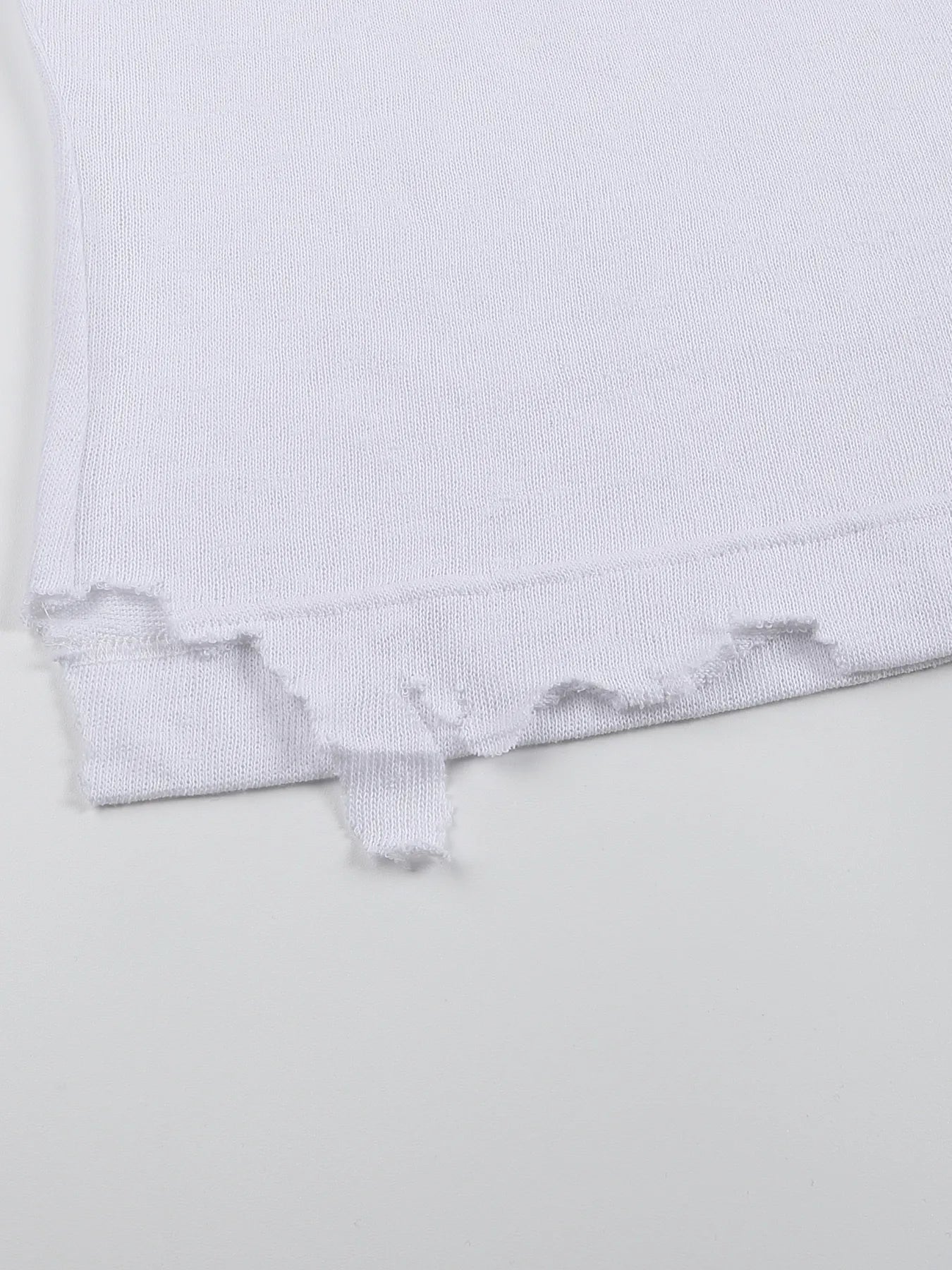 Pin-snap long-sleeve knit tee