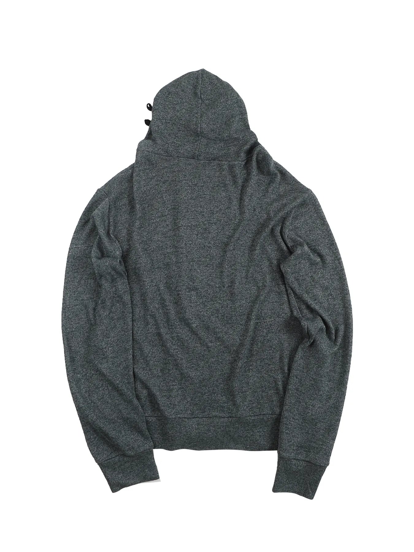 Regimental-tape hooded cardigan