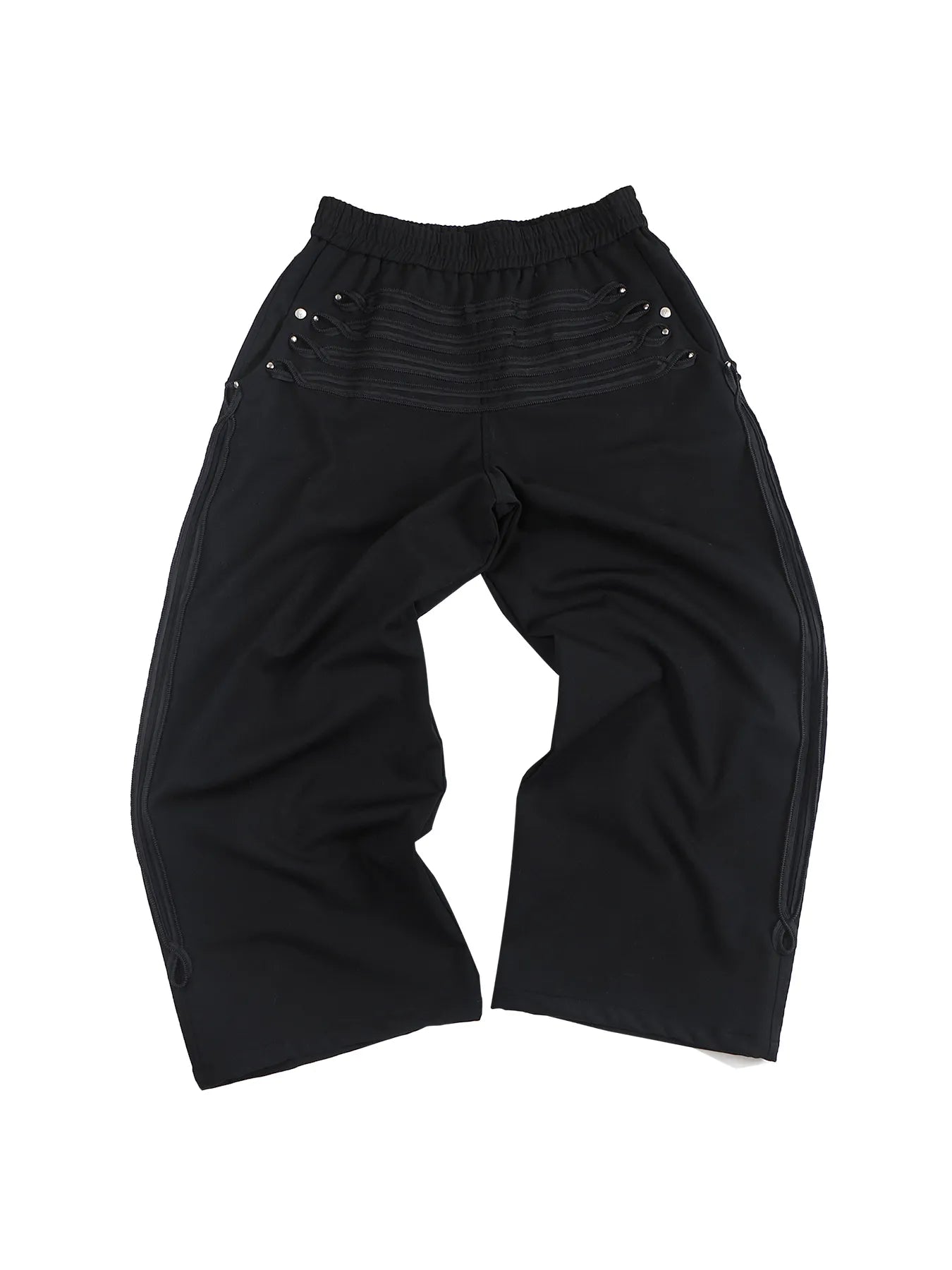 Serpent belt Regimental-stripe trousers