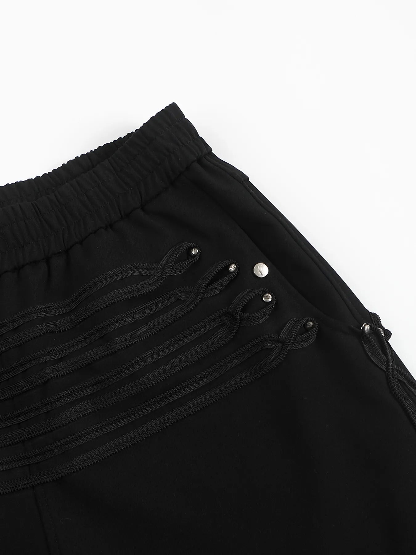 Serpent belt Regimental-stripe trousers