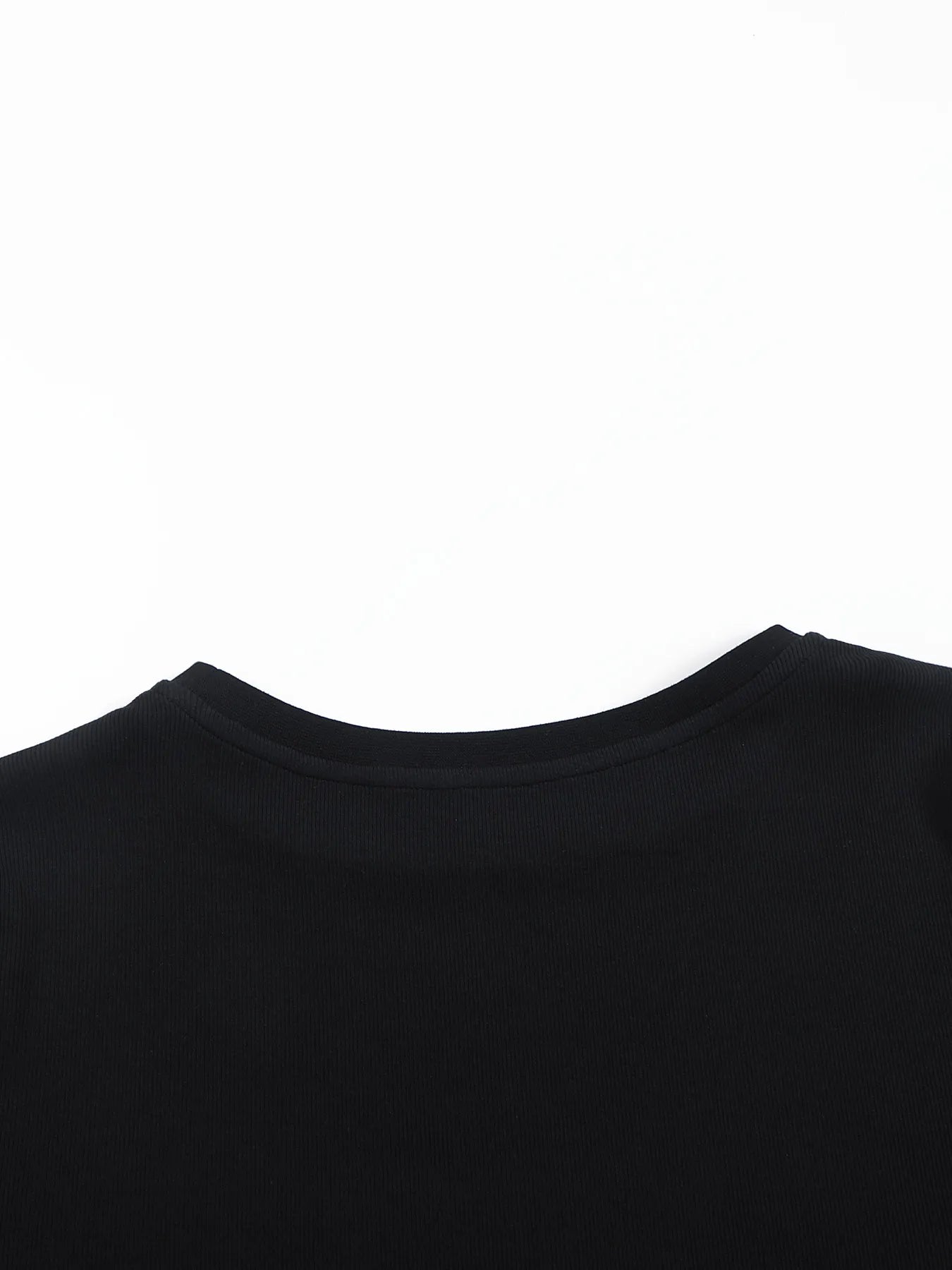 Sleeve motif long-sleeve tee
