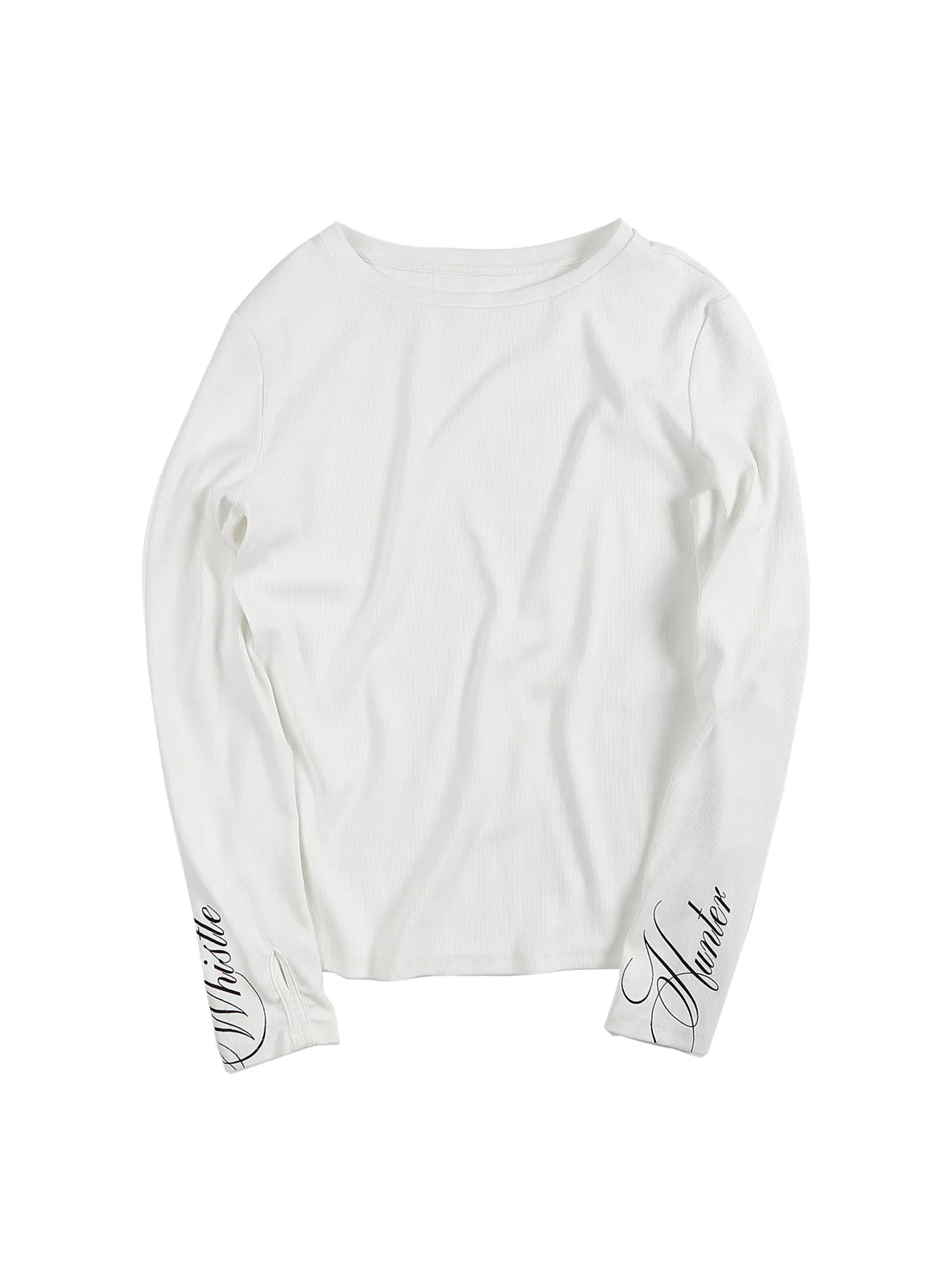 Sleeve motif long-sleeve tee