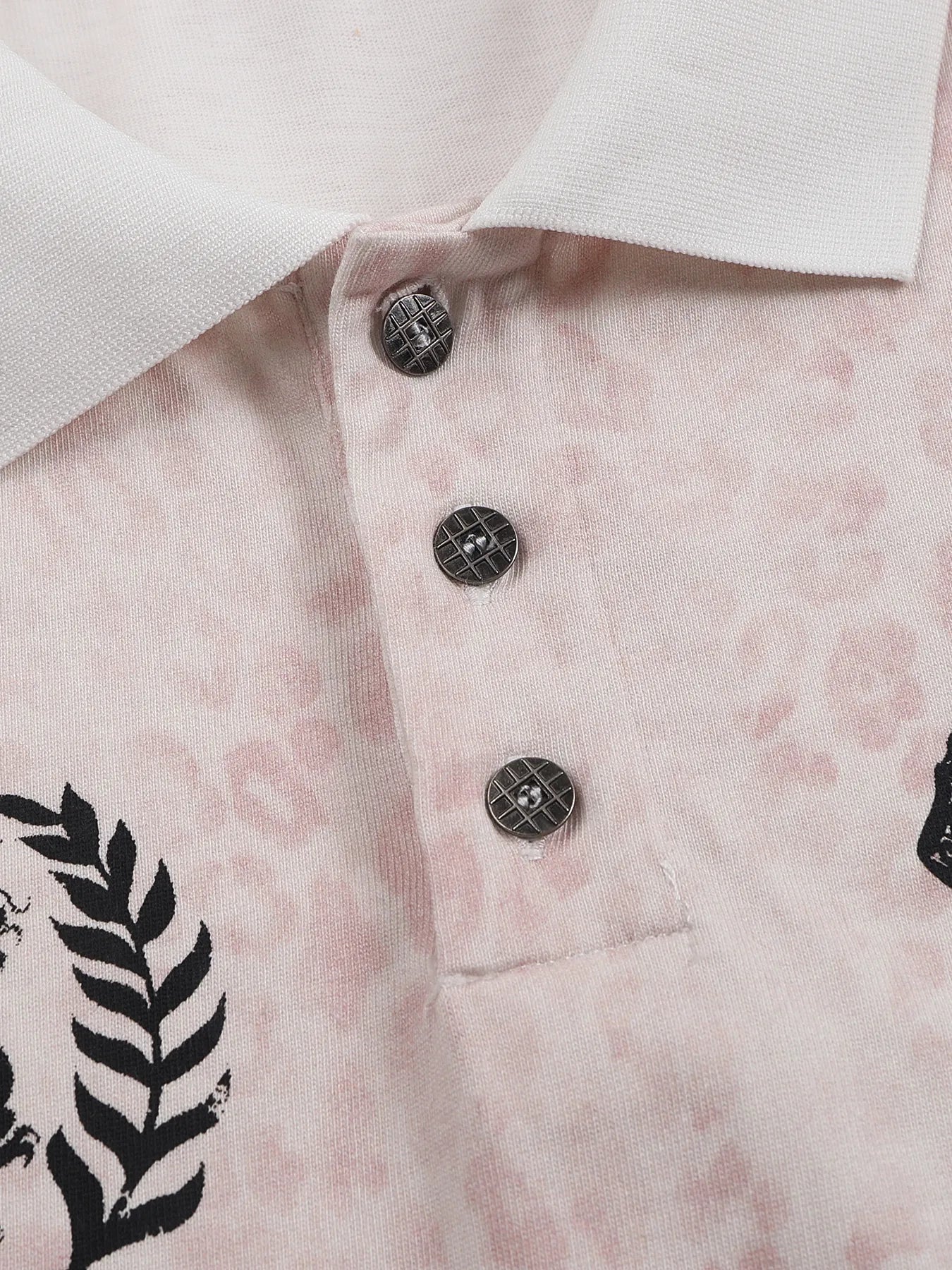 Leopard print polo shirt