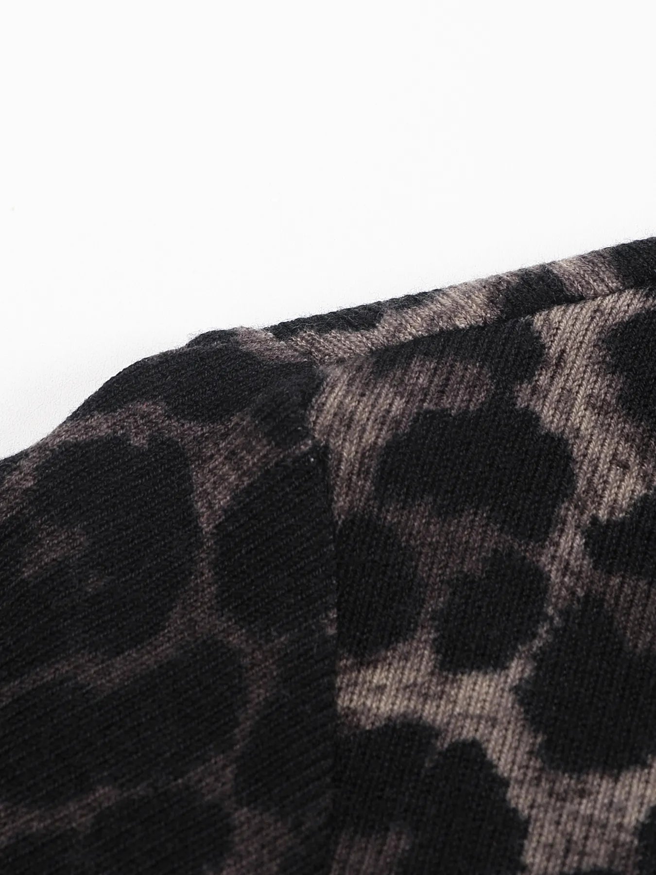 Leopard print polo shirt