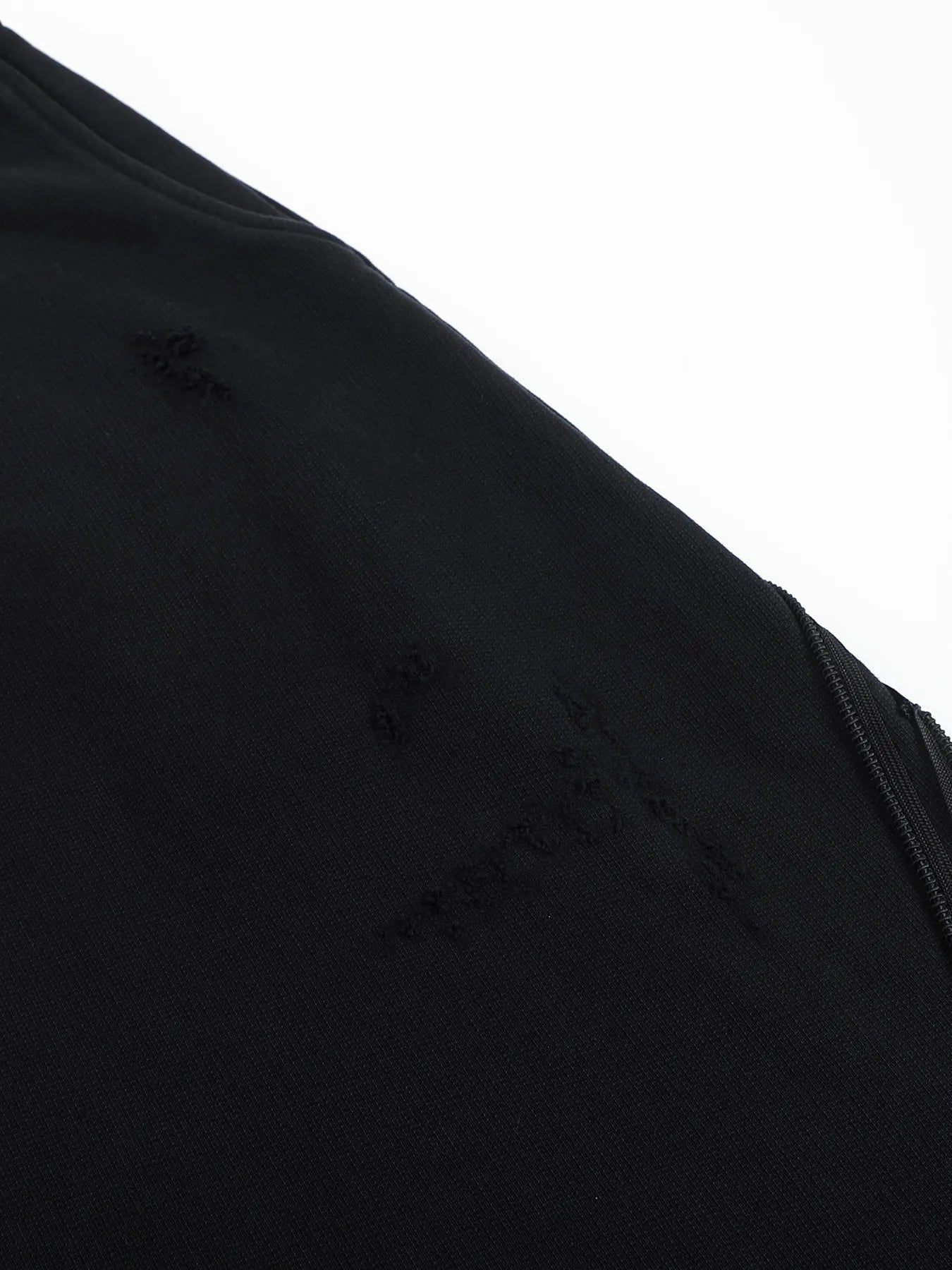 Napoleon-style distressed sweatpants