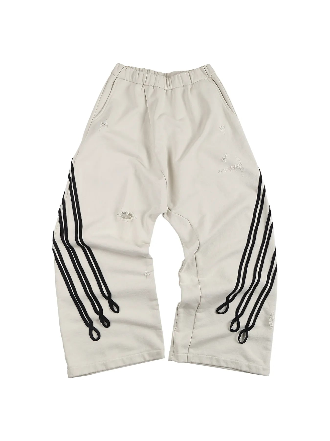 Napoleon-style distressed sweatpants