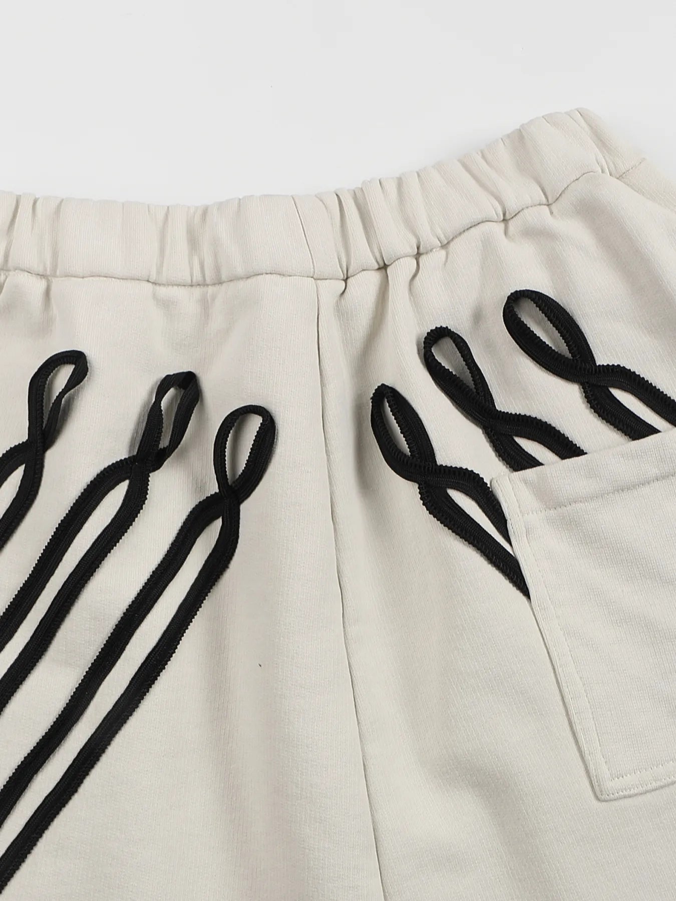 Napoleon-style distressed sweatpants