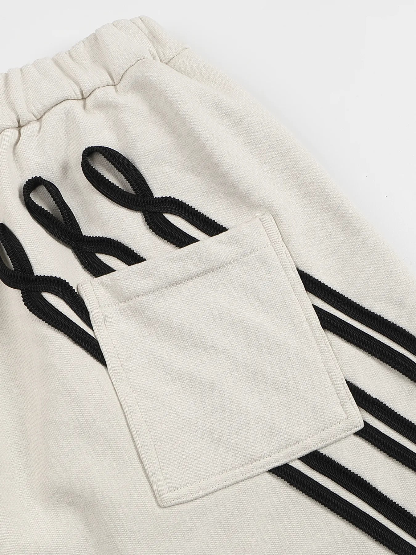 Napoleon-style distressed sweatpants