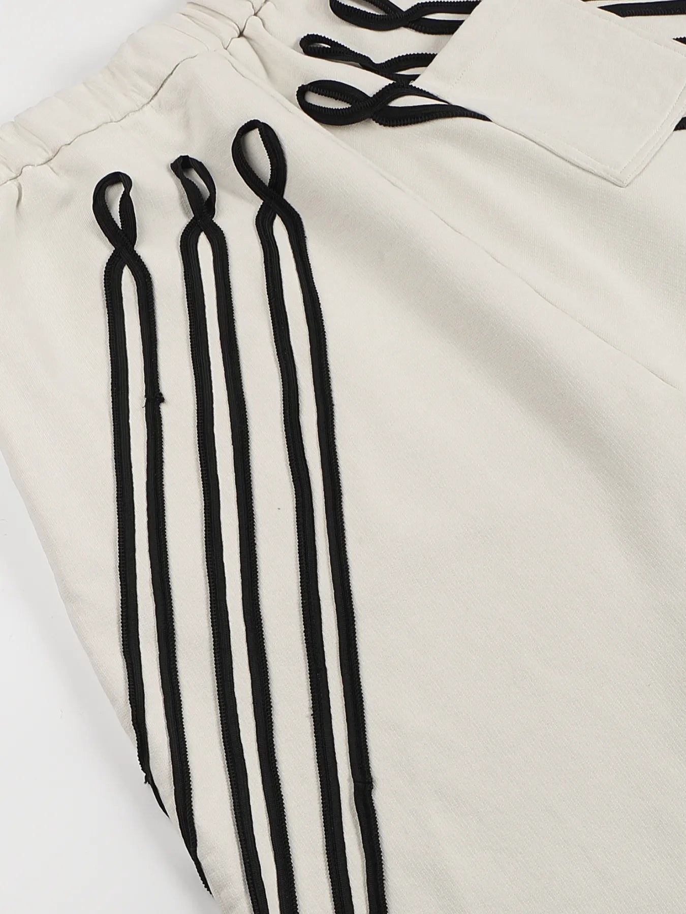 Napoleon-style distressed sweatpants