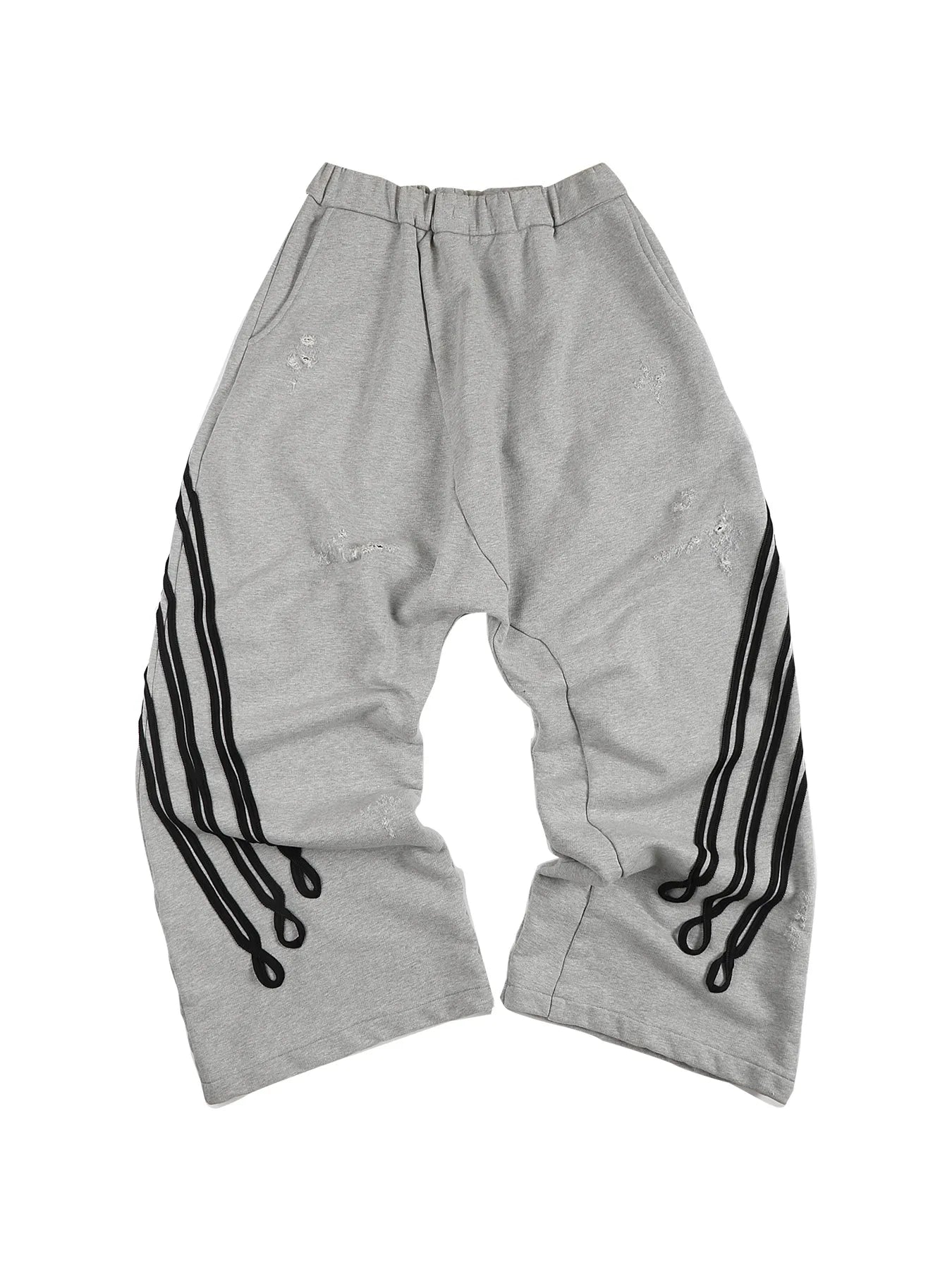 Napoleon-style distressed sweatpants