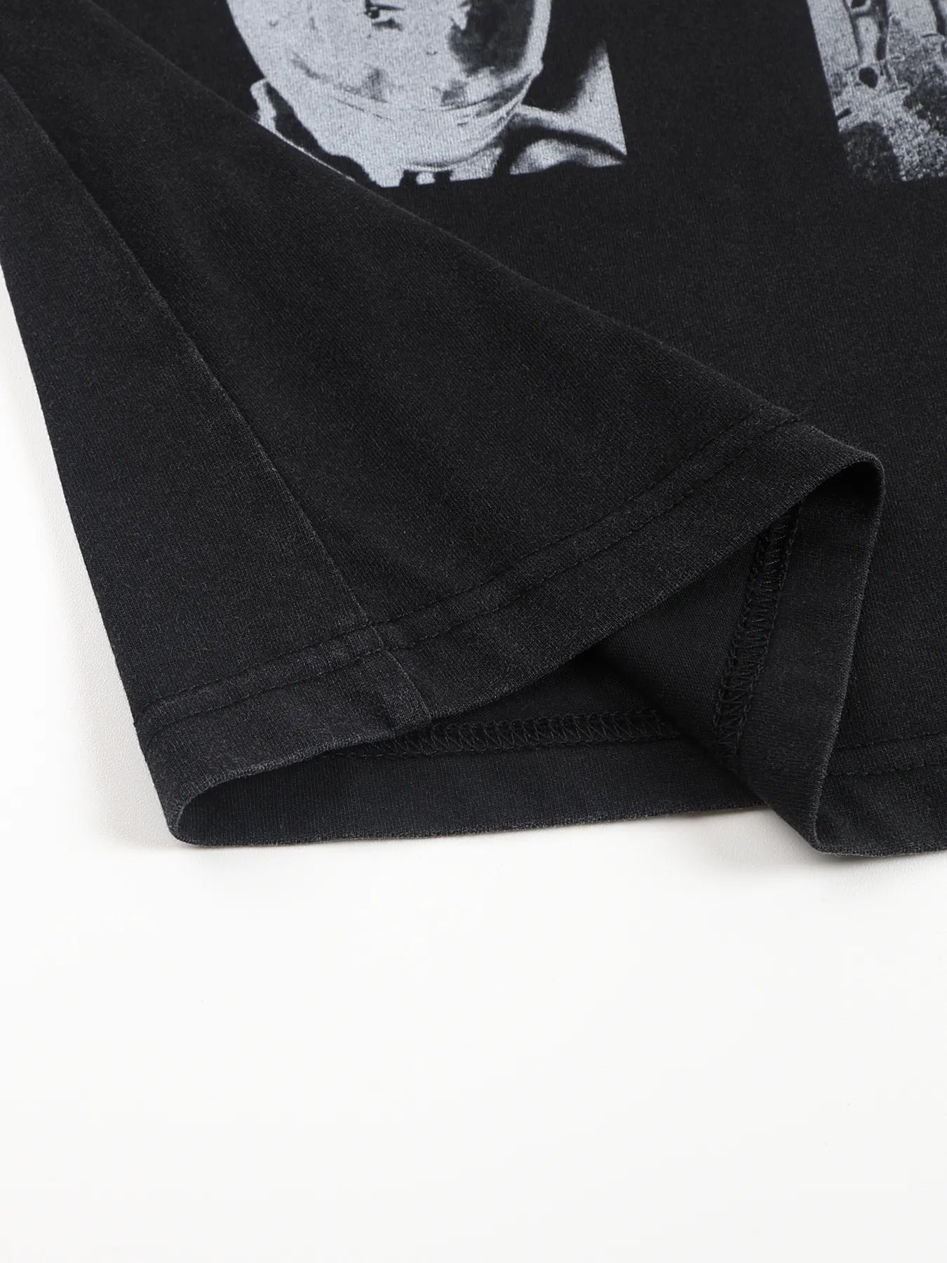 Retro-style, aged-out fit T-shirt