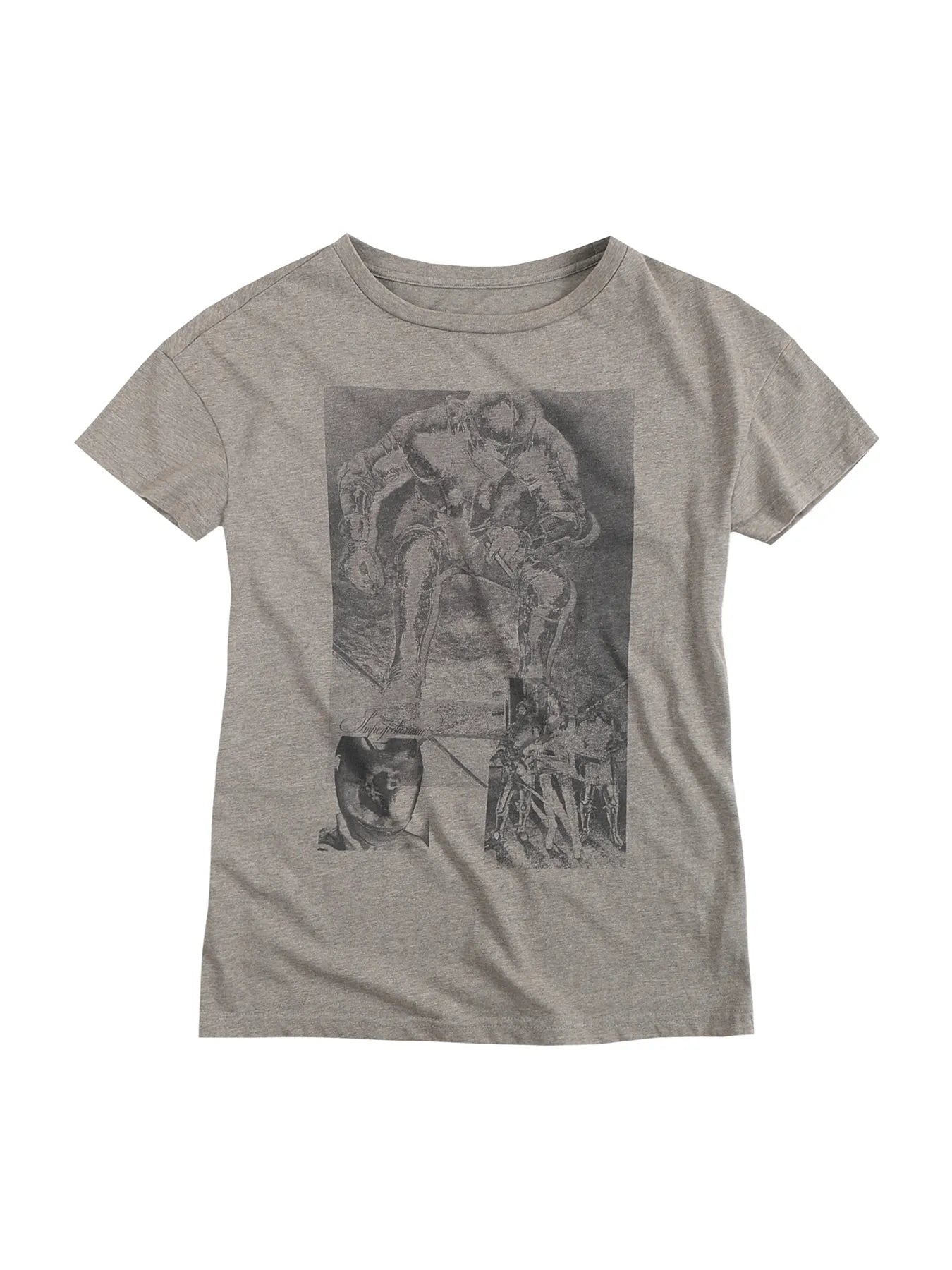 Retro-style, aged-out fit T-shirt