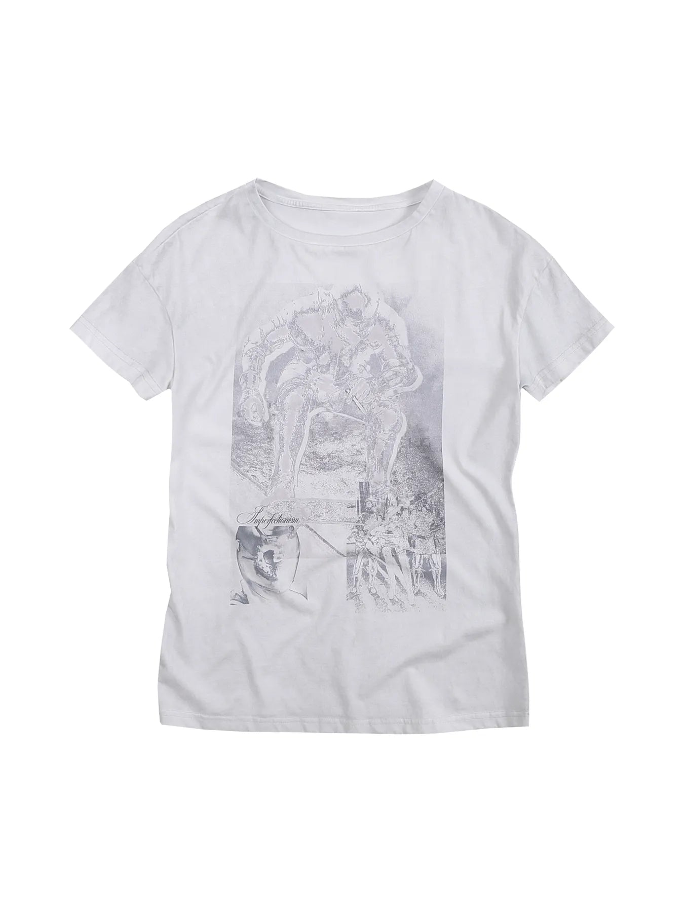 Retro-style, aged-out fit T-shirt