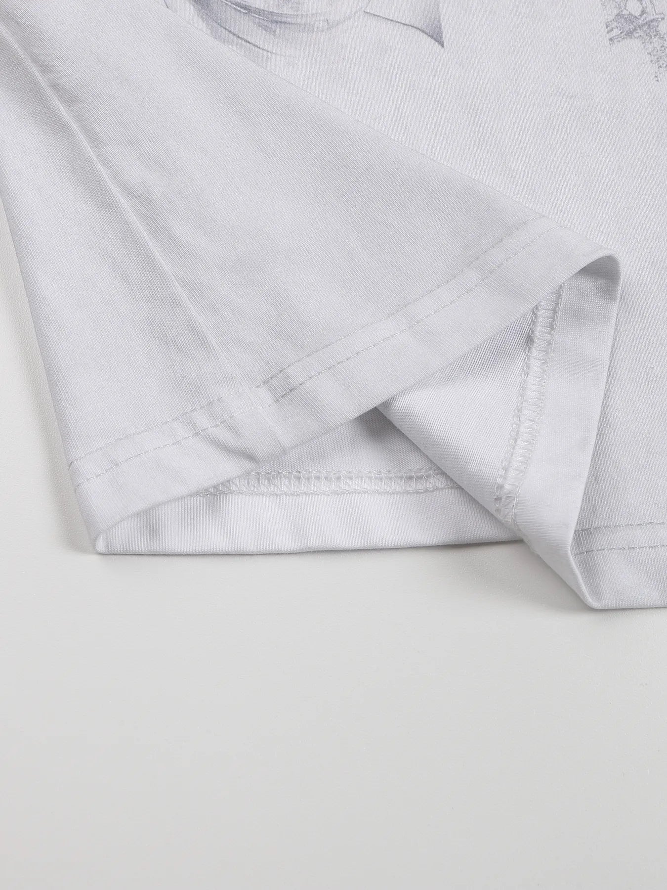 Retro-style, aged-out fit T-shirt