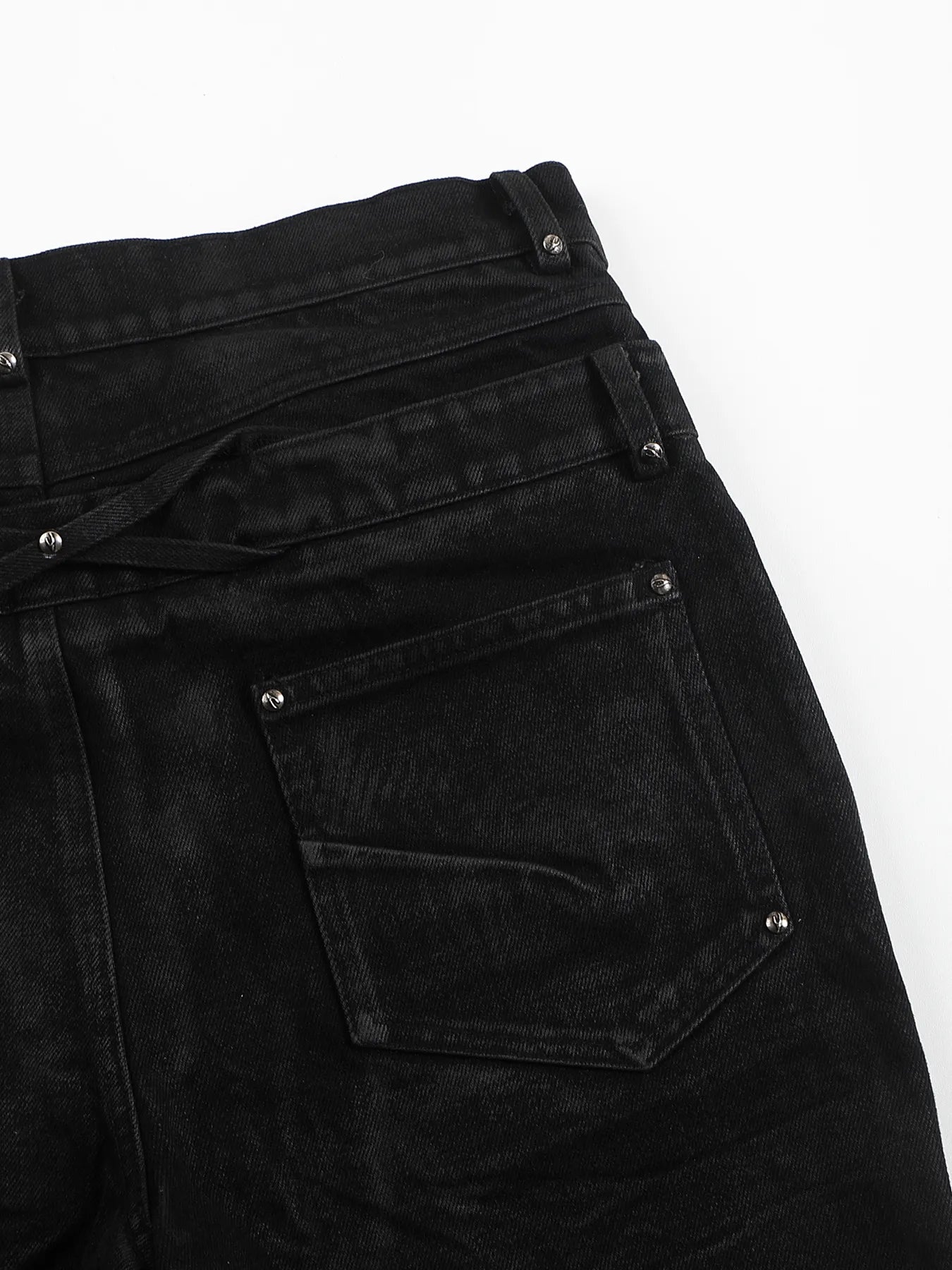 Skinny jeans with double waists
