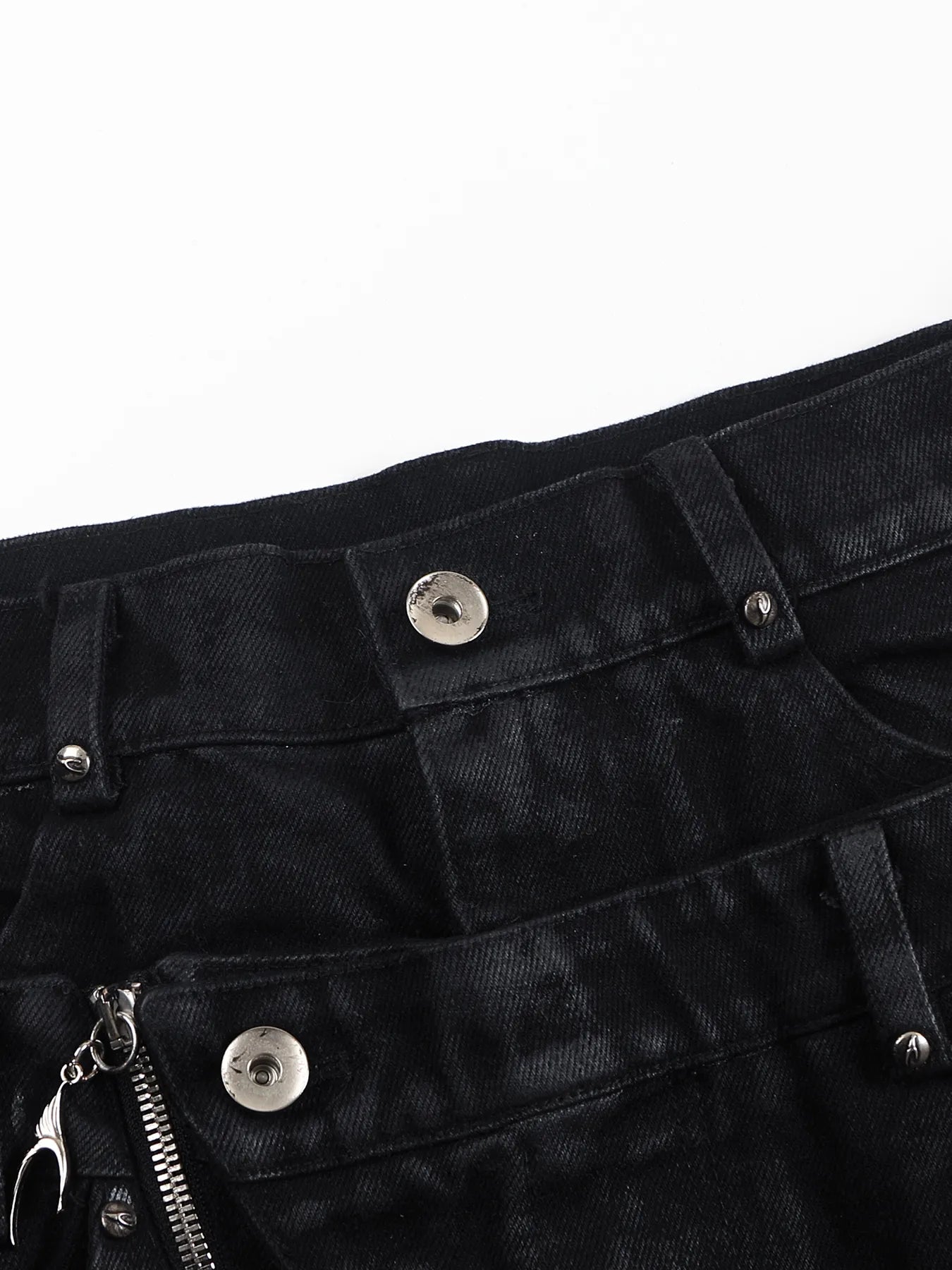 Skinny jeans with double waists