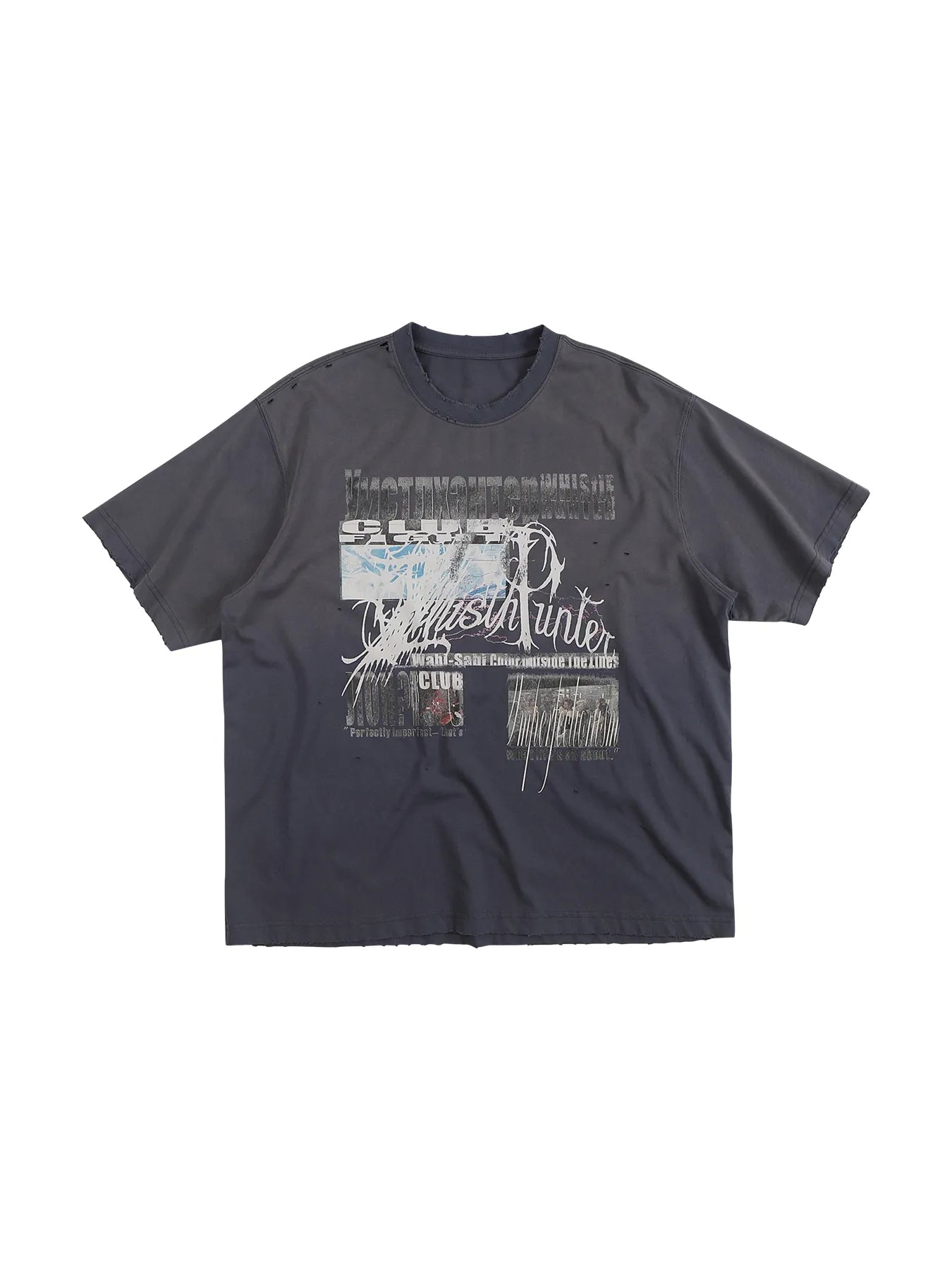 Water-washed, aged-style T-shirt
