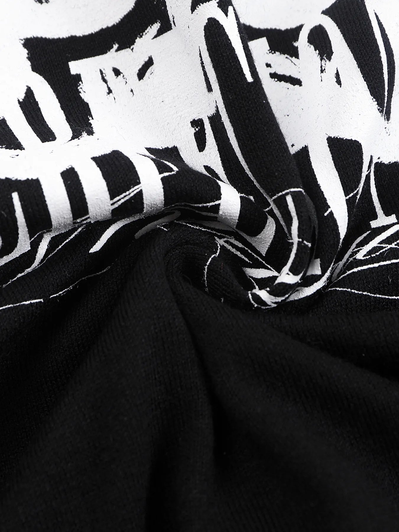 Wool blended printed short-sleeved shirt
