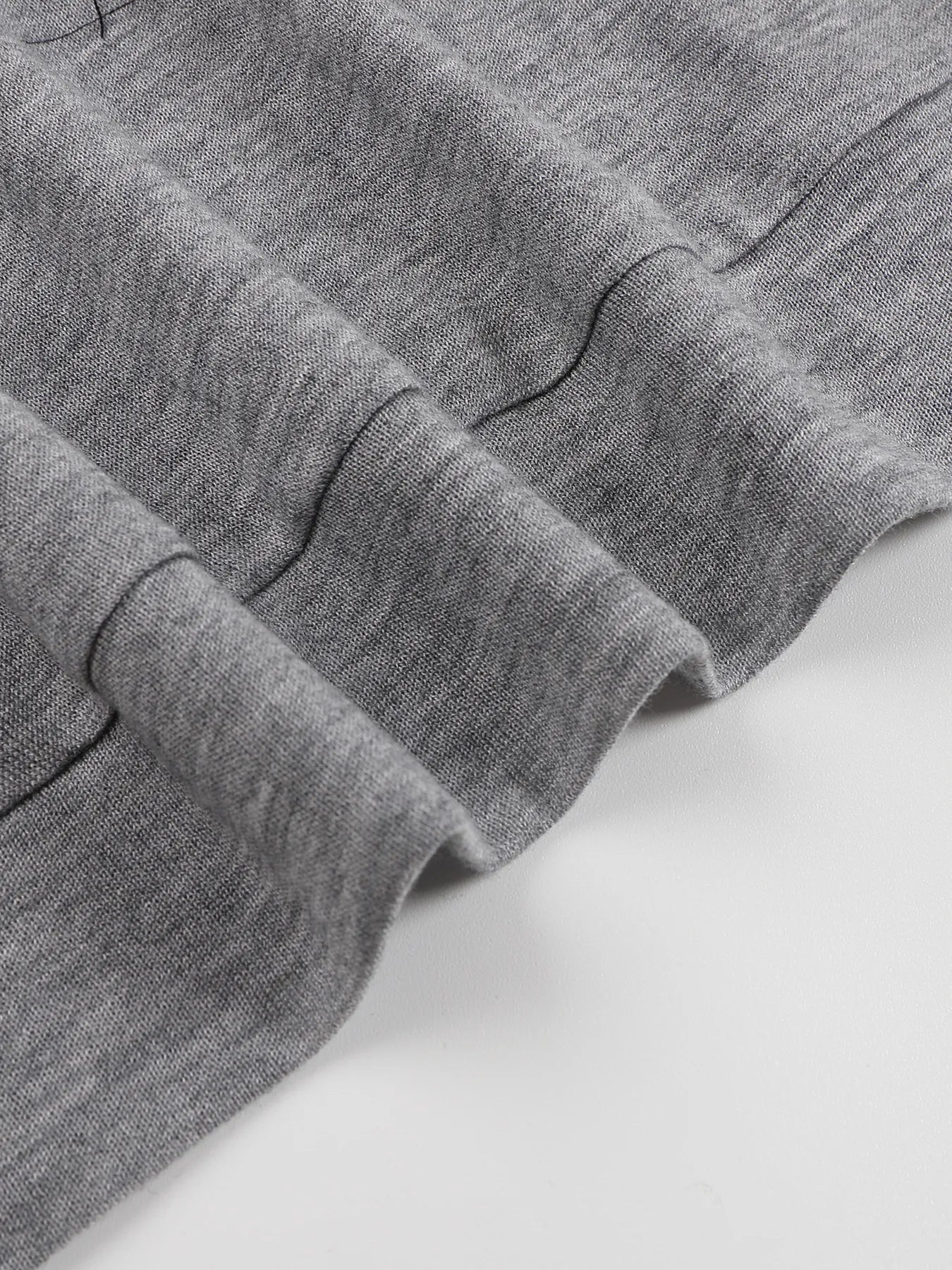 Wool blended printed short-sleeved shirt
