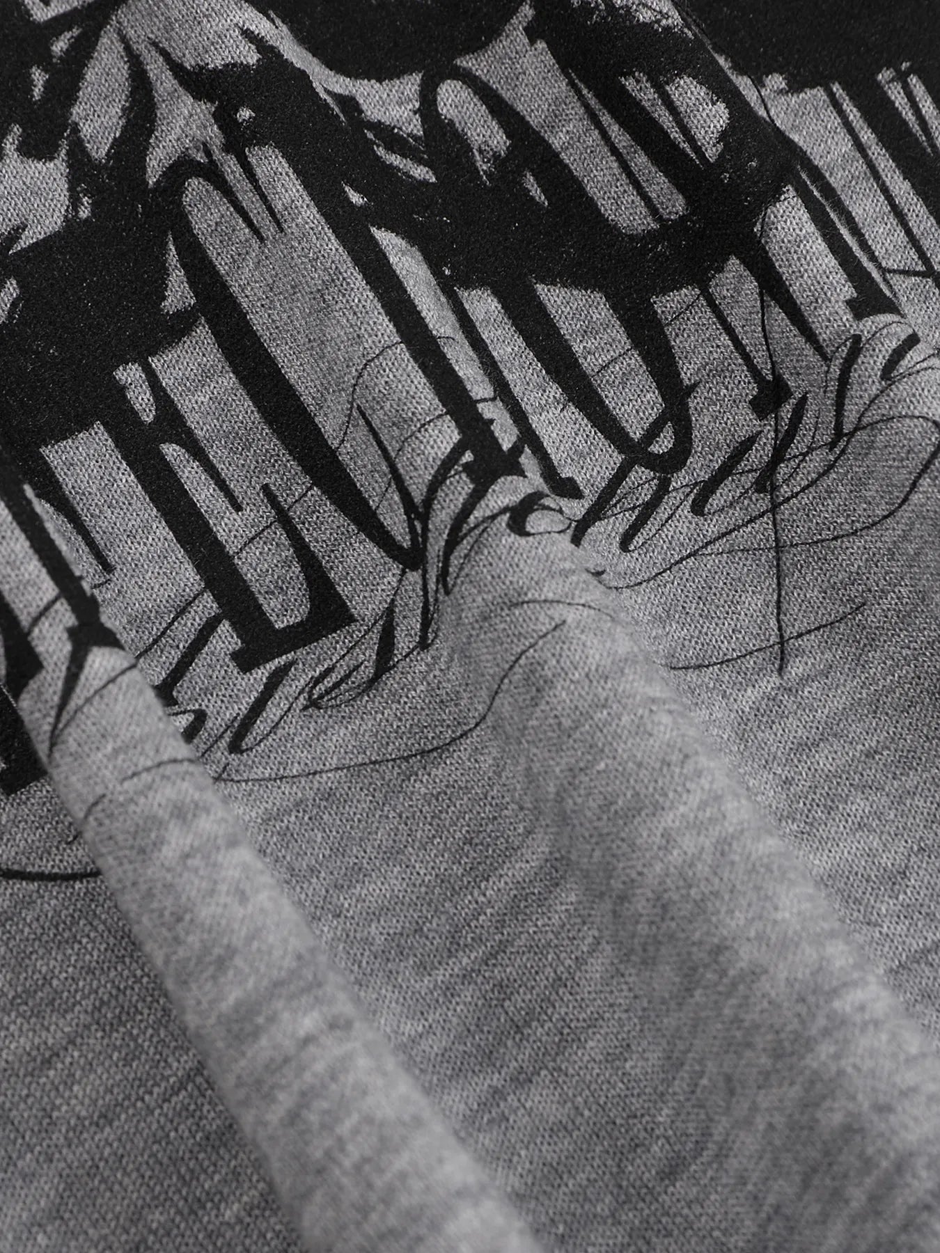 Wool blended printed short-sleeved shirt